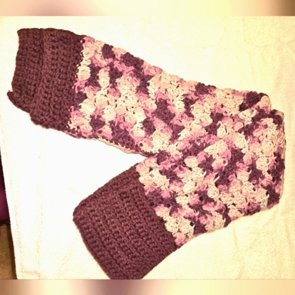 NEW CROCHET/KNIT THIGH HIGH LEG WARMER SOCKS~WARM RARE CLASSIC DANCE WEAR 31" L
